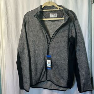 NWT | Marc New York‎ | Black and White Herringbone Jacket | Sz Large